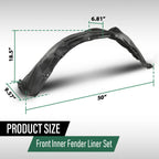 Set of 2 Front Fender Liner Splash Shields for Toyota Camry (2012–2014)