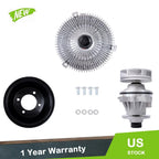 Water Pump, Fan Clutch & Pulley Kit for BMW E39 X5 E53 E46 (1995–2006)