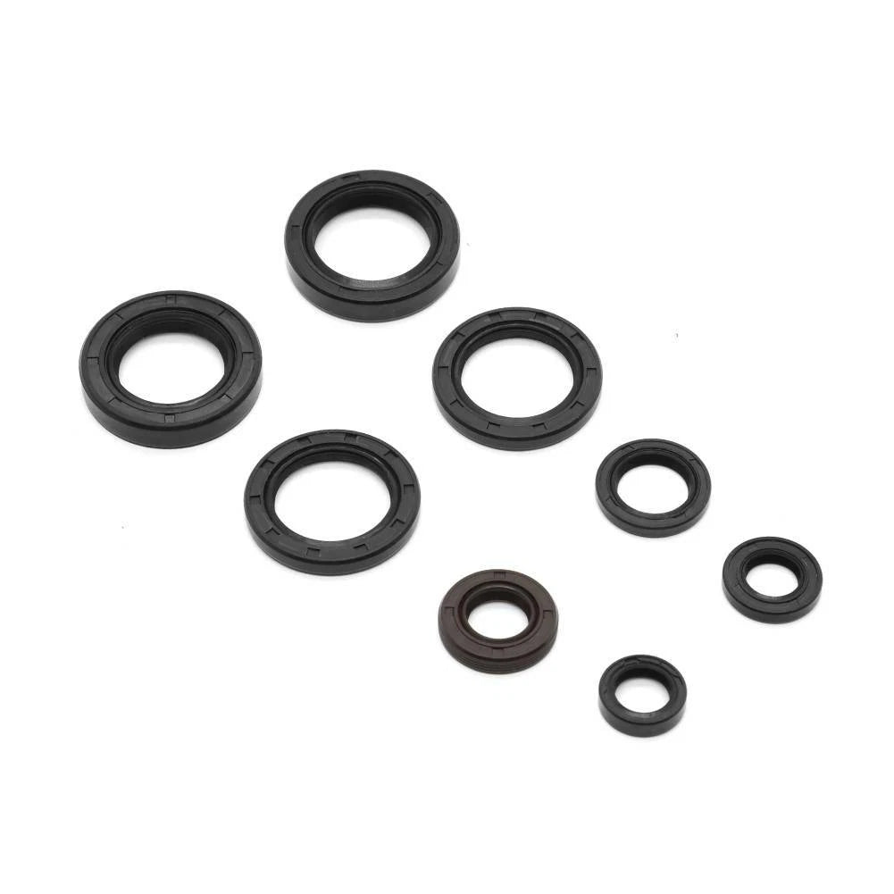 8Pc Engine Oil Seals Kit for Yamaha DT175 YZ125 MX175 IT175 YZ100 DT125 MX125 (1974–1989)