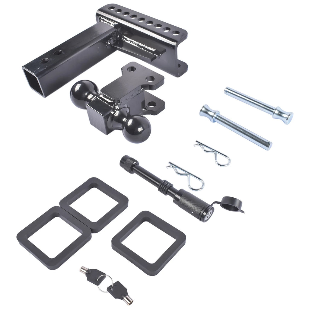 2" & 2-5/16" Adjustable Drop Trailer Hitch for 22,000 lbs Receiver