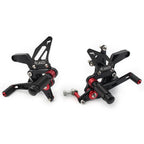 2X Rear Footpegs Footrest for Kawasaki Z900 (2021–2023) Aluminum Black