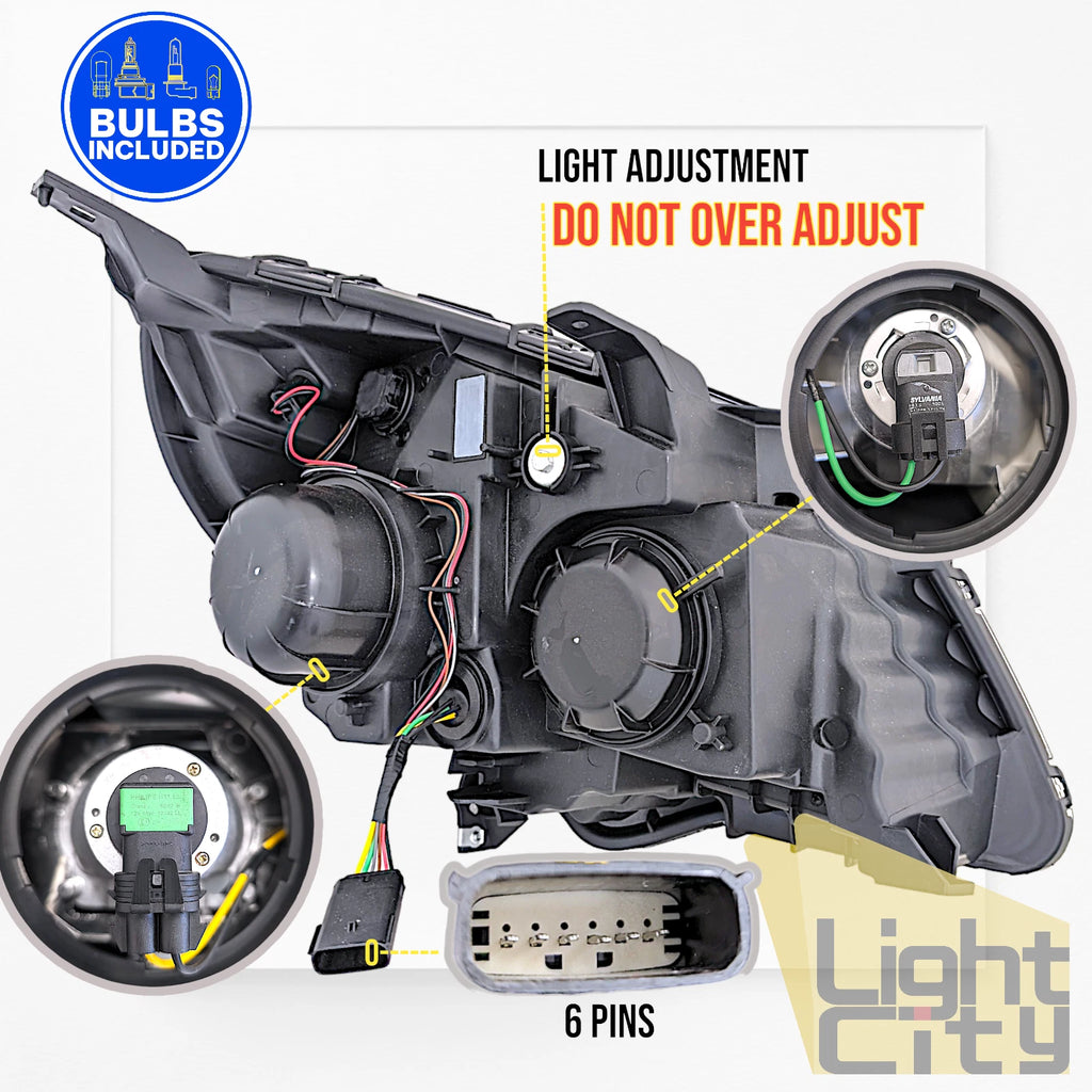 Driver Headlight Assembly LH for Chevy Equinox (2016–2017)