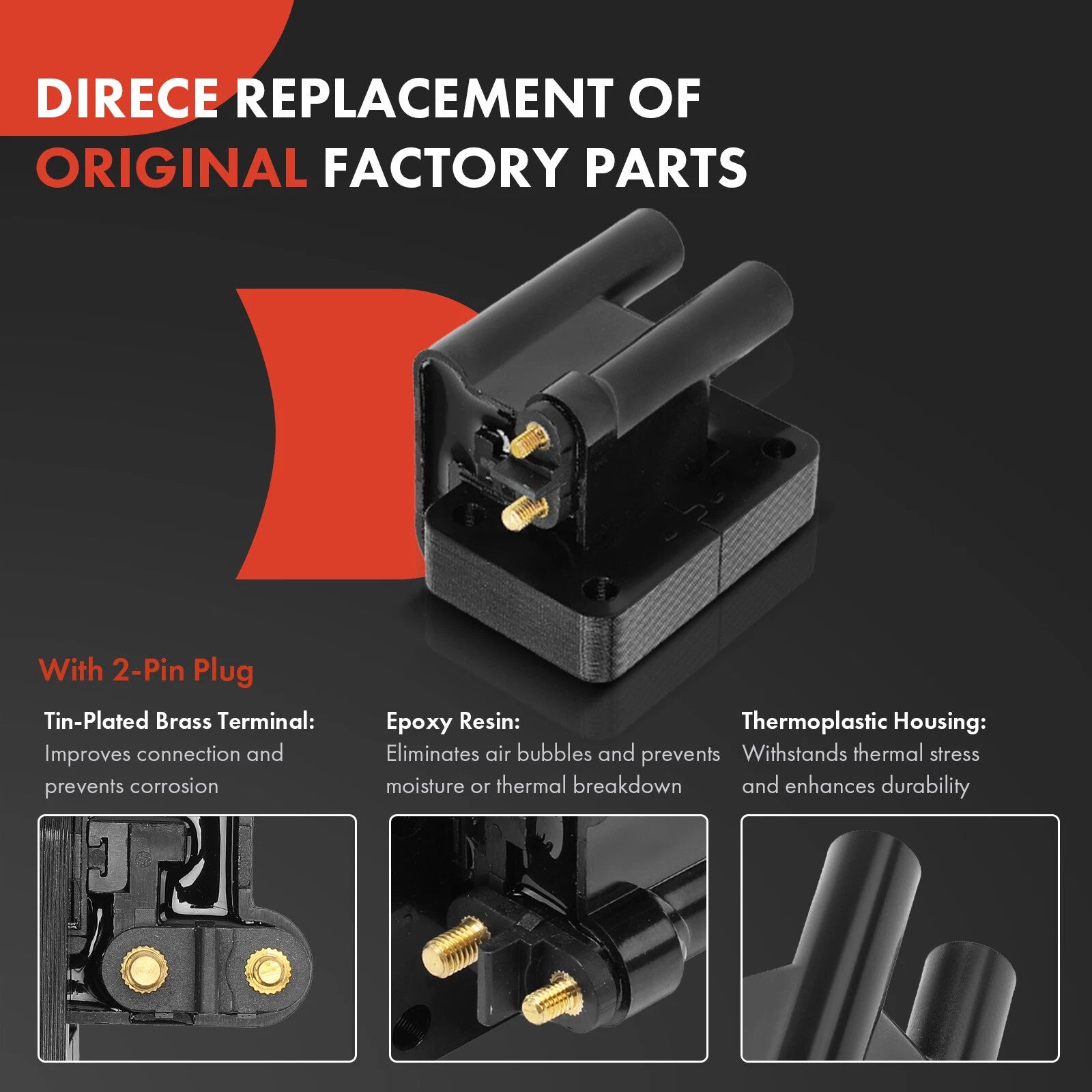 3x Ignition Coil & 6x Iridium Spark Plug Set for Dodge