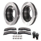 Front Brake Rotors and Pads Kit for GMC Sierra 2500 3500 HD (2011–2019)