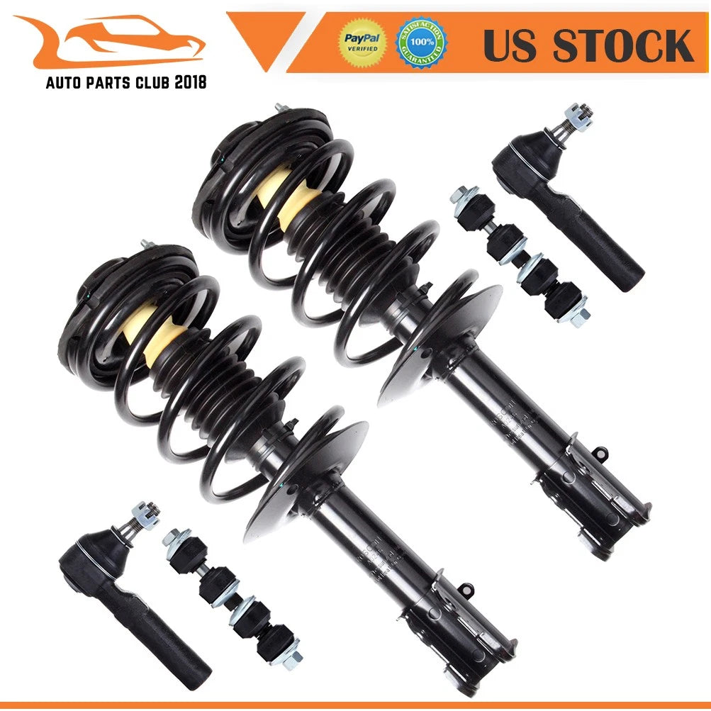 Front Struts Assembly Tie Rod Sway Bar Kit for Chrysler PT Cruiser (2001–2010)