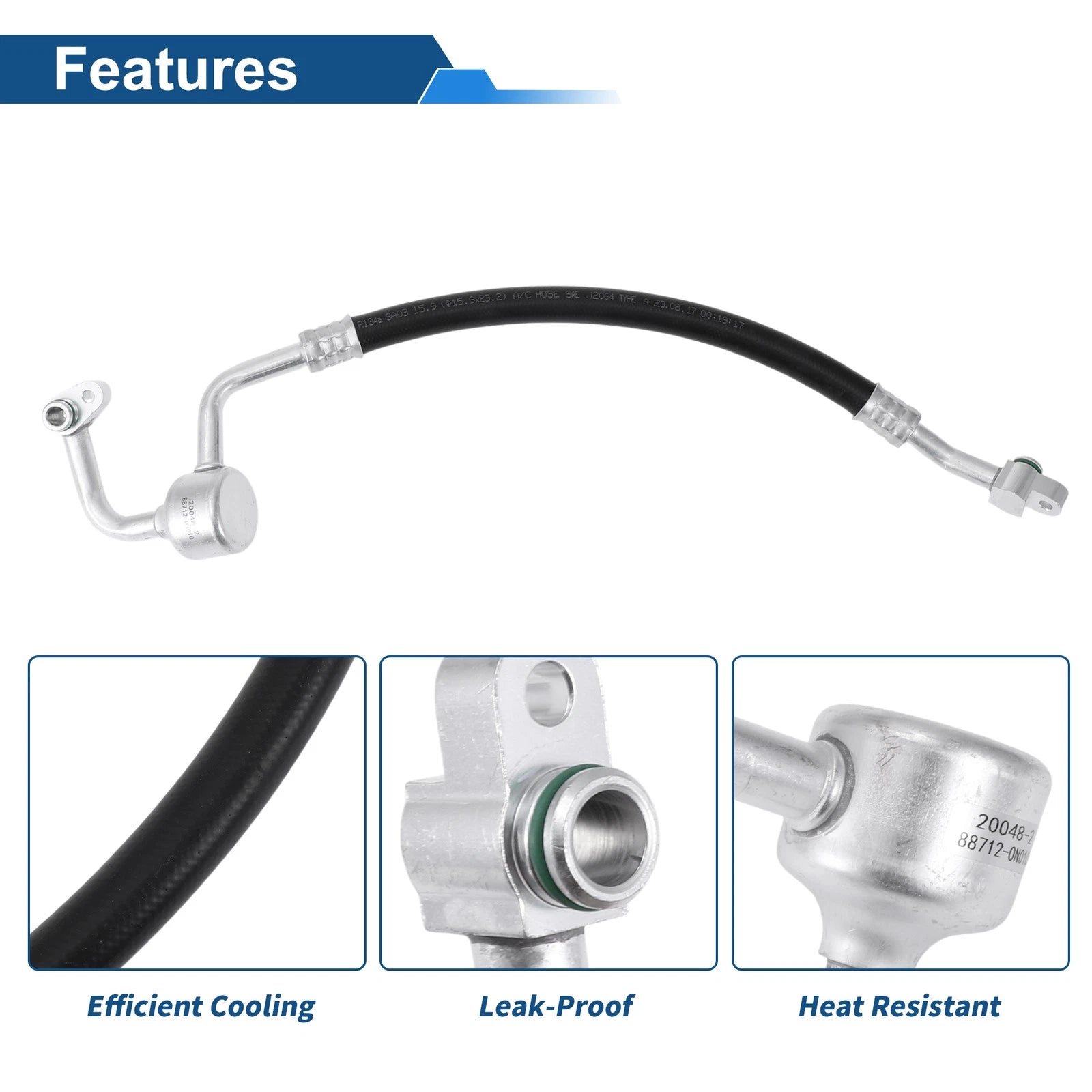 A/C Refrigerant Liquid Hose for Toyota Crown (2005–2009) No. 887120N010