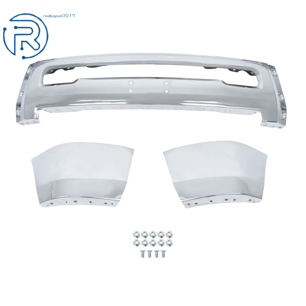 Chrome Split Style Front Bumper Face Bar for RAM 2500 3500 (2010-2018)