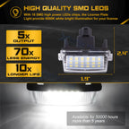 SMD LED License Plate Light for Toyota Camry Highlander Avalon (2012-2024)