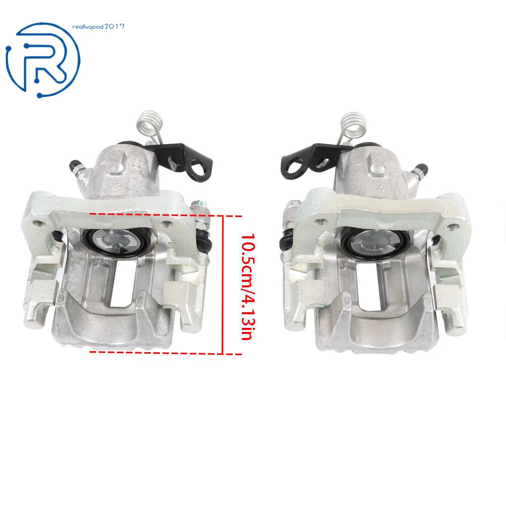 Set of 2 Rear Brake Calipers for Volkswagen Audi (2000-2010)
