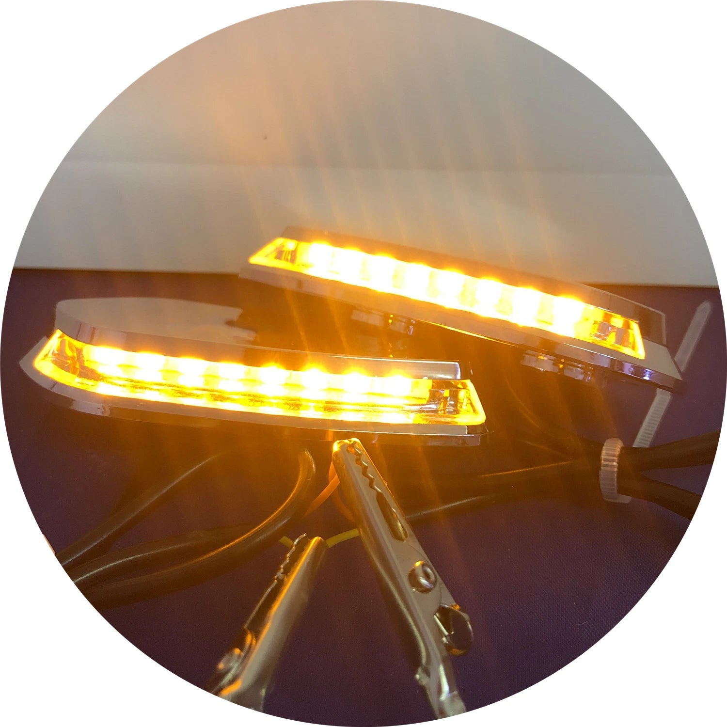 LED Chrome Mirror Block Off Base Plates for Yamaha R1 YZF-R1 (2000–2008)