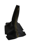 Manual Shift Boot for Ford Mustang (2005–2009) Carbon Fiber Yellow Stitch