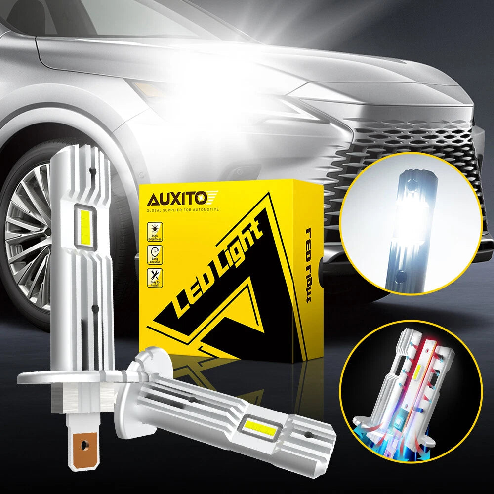 AUXITO H1 LED Headlight Low Beam Kit 24000LM 200W 6000K for