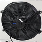 3-Row Aluminum Racing Radiator + Cooling Fan Shroud for Mustang/Falcon (1967–1970)