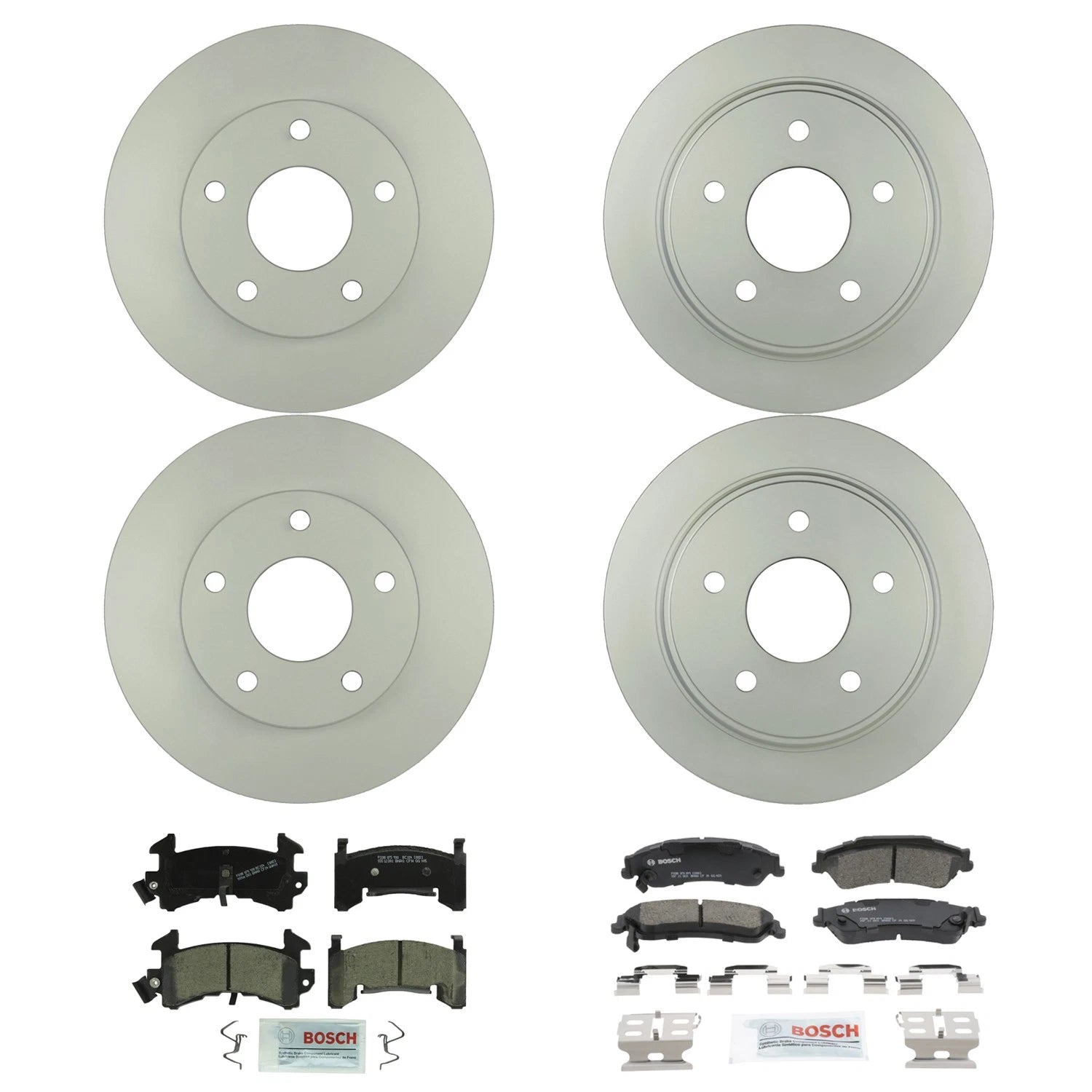 Bosch Quietcast Brake Pad Kit & Rotors for GMC Jimmy (RWD) (1995–2001)