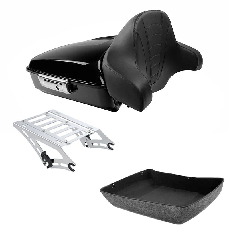Chopped Trunk Backrest Mount Rack for Harley Touring Electra Glide (2014–2026)