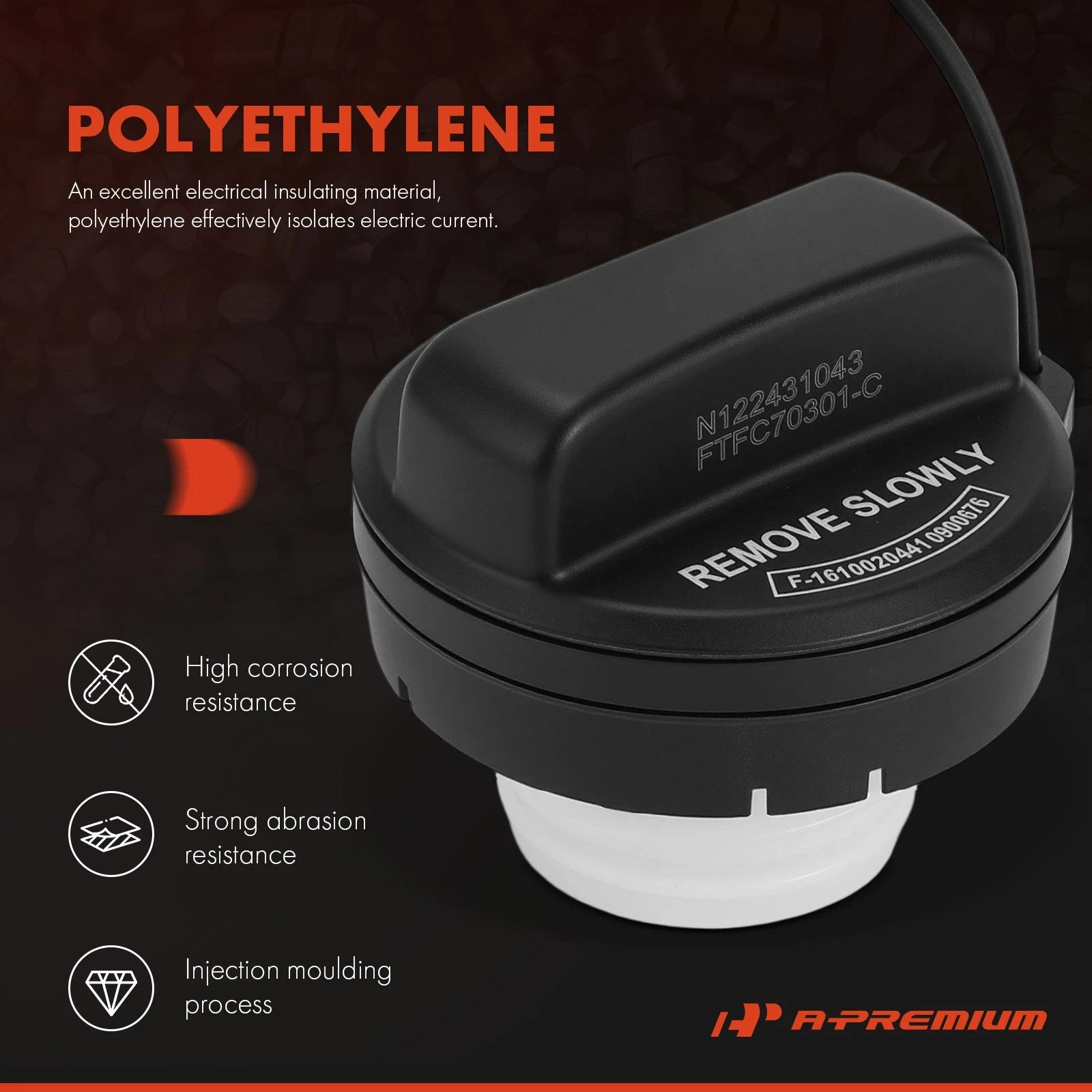 Fuel Tank Cap w/ Tether for Honda CR-V Civic Accord Pilot Odyssey
