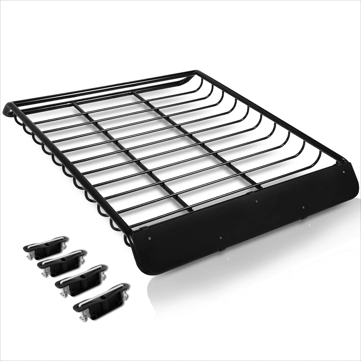 Matte Black Upper Grille Insert with Chrome Moulding for Kia Rio (2016–2017)
