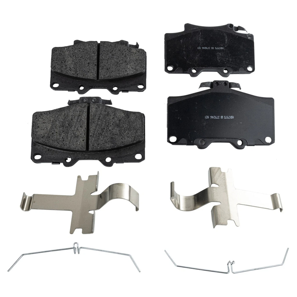 Front Brake Disc and Pad Kit for Toyota 4Runner (1992–1996) Ceramic Pads