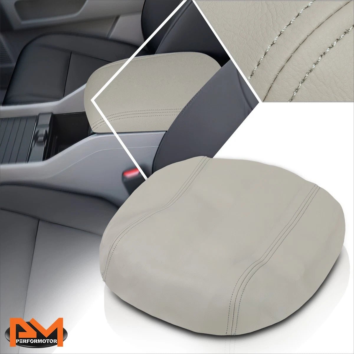 Center Console Leather Cover Armrest Lid for Honda Pilot (2009–2015)