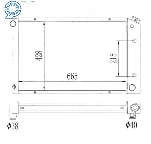 3 Row Radiator with Shroud Fan for Chevy Camaro Monte Carlo (1970–1987)