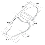 Black Rider Driver & Passenger Seat for Suzuki GSXR1000 (2005-2006)