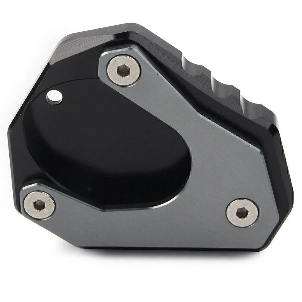 CNC Gray Foot Stand Side Extension Plate for KAWASAKI Ninja 400, Versys 650, KLX 250