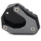 CNC Gray Foot Stand Side Extension Plate for KAWASAKI Ninja 400, Versys 650, KLX 250