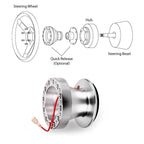 Aluminum Steering Wheel Hub Adapter Kit for Honda Civic (1996–2011)