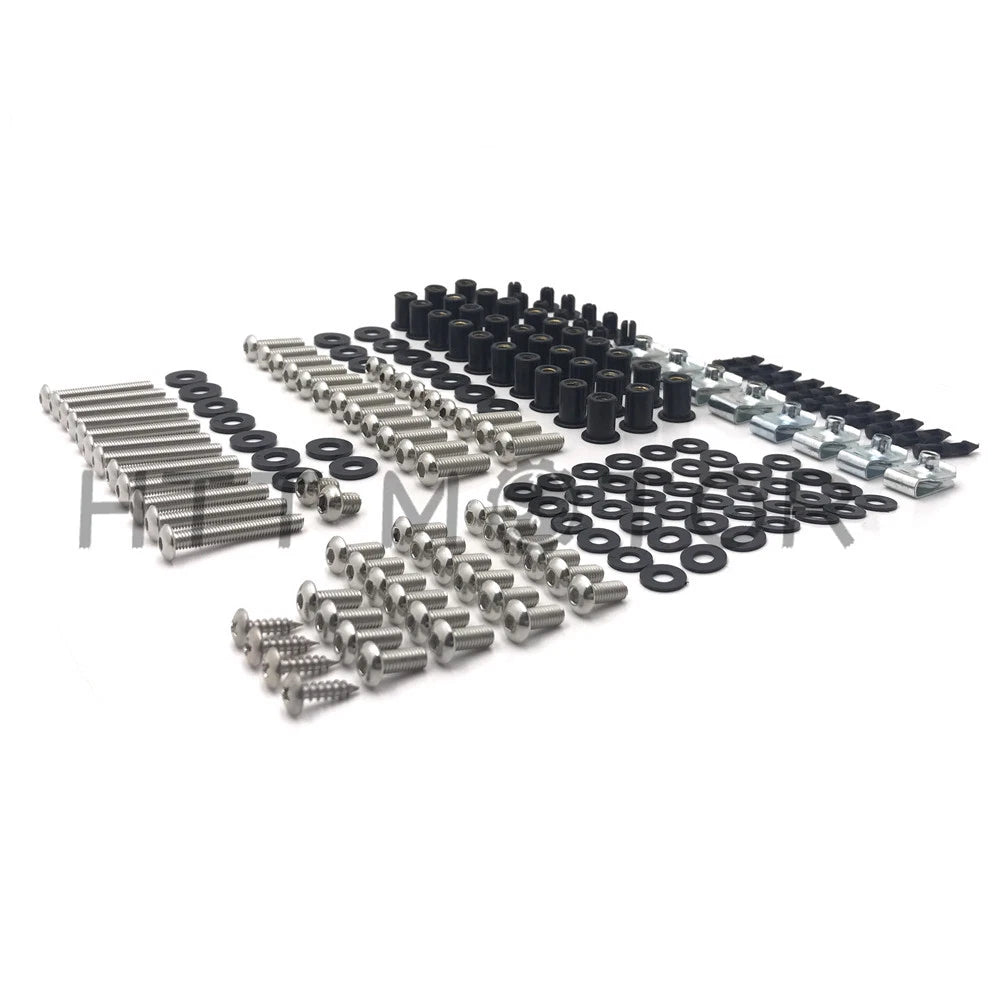 Complete Fairing Bolts Body Screws Kit for Kawasaki Ninja ZX6R (2007–2008)