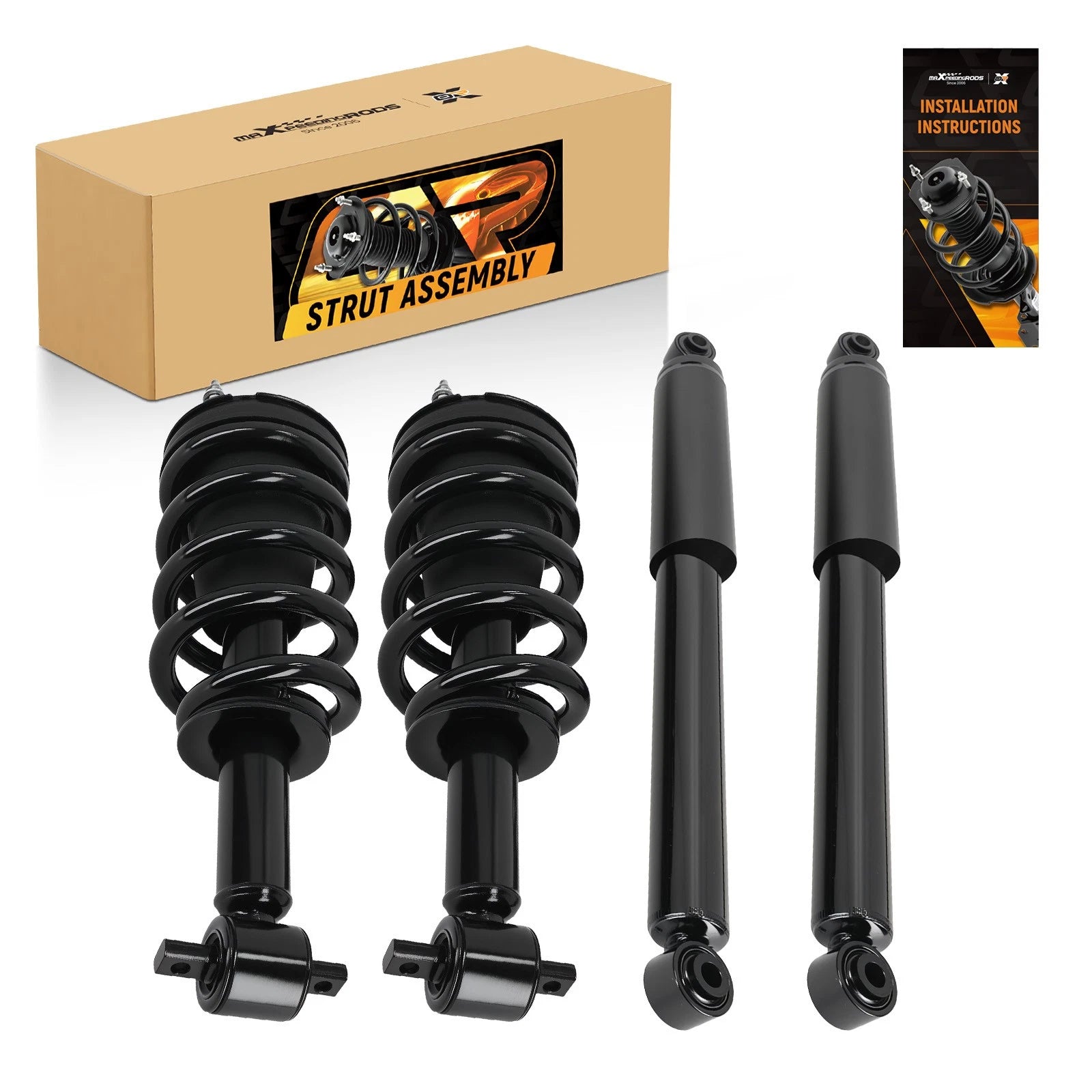 Set of 4 Shocks Struts for Chevy Silverado GMC Sierra 1500 (2007–2013)