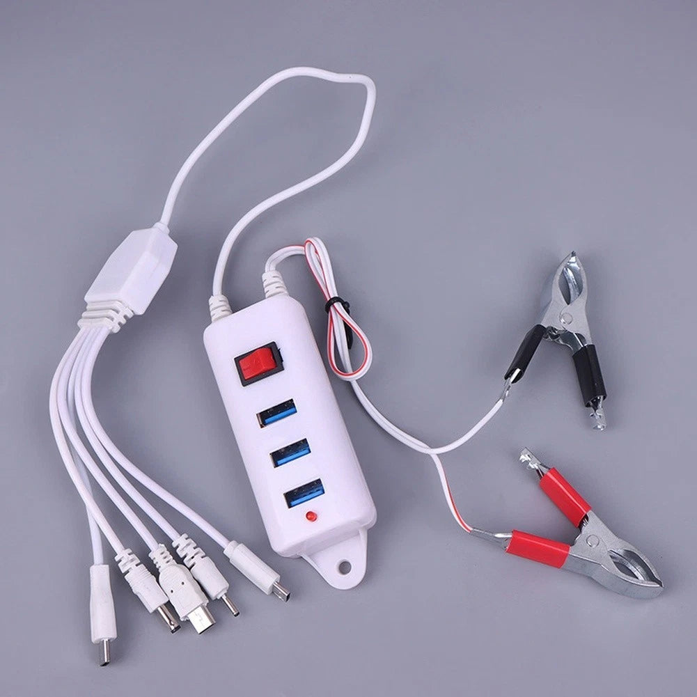 3 USB Port Car Power Adapter for Universal Use