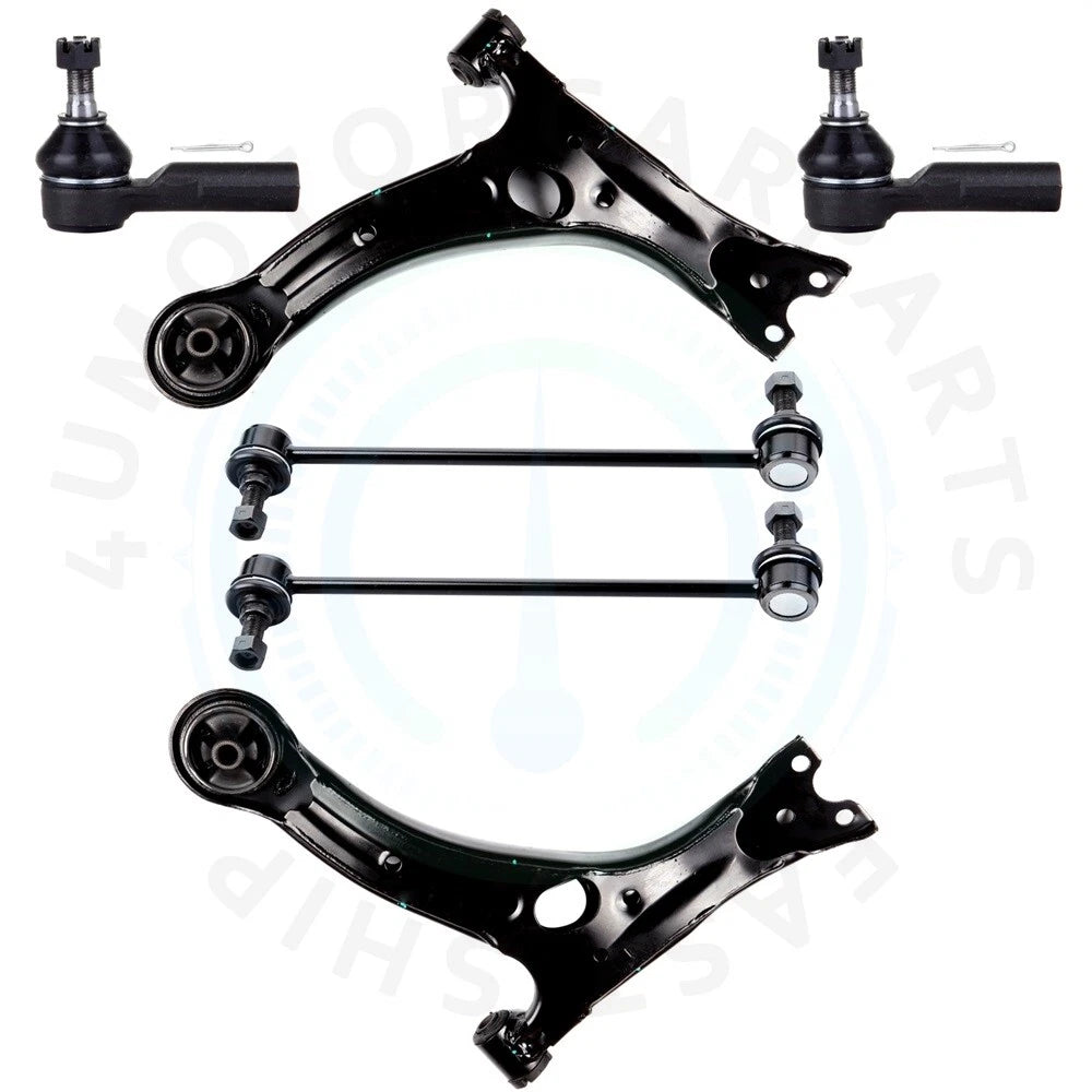Set of 6 Front Lower Control Arm Tie Rods for Toyota Matrix (2003–2009)