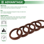 Set of 5 Oil Seal Rotary Shaft Seal FKM Rubber 45x55x6mm