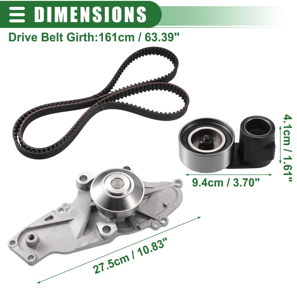 Set of 1 Timing Belt with Water Pump for Honda Accord (2003–2017)