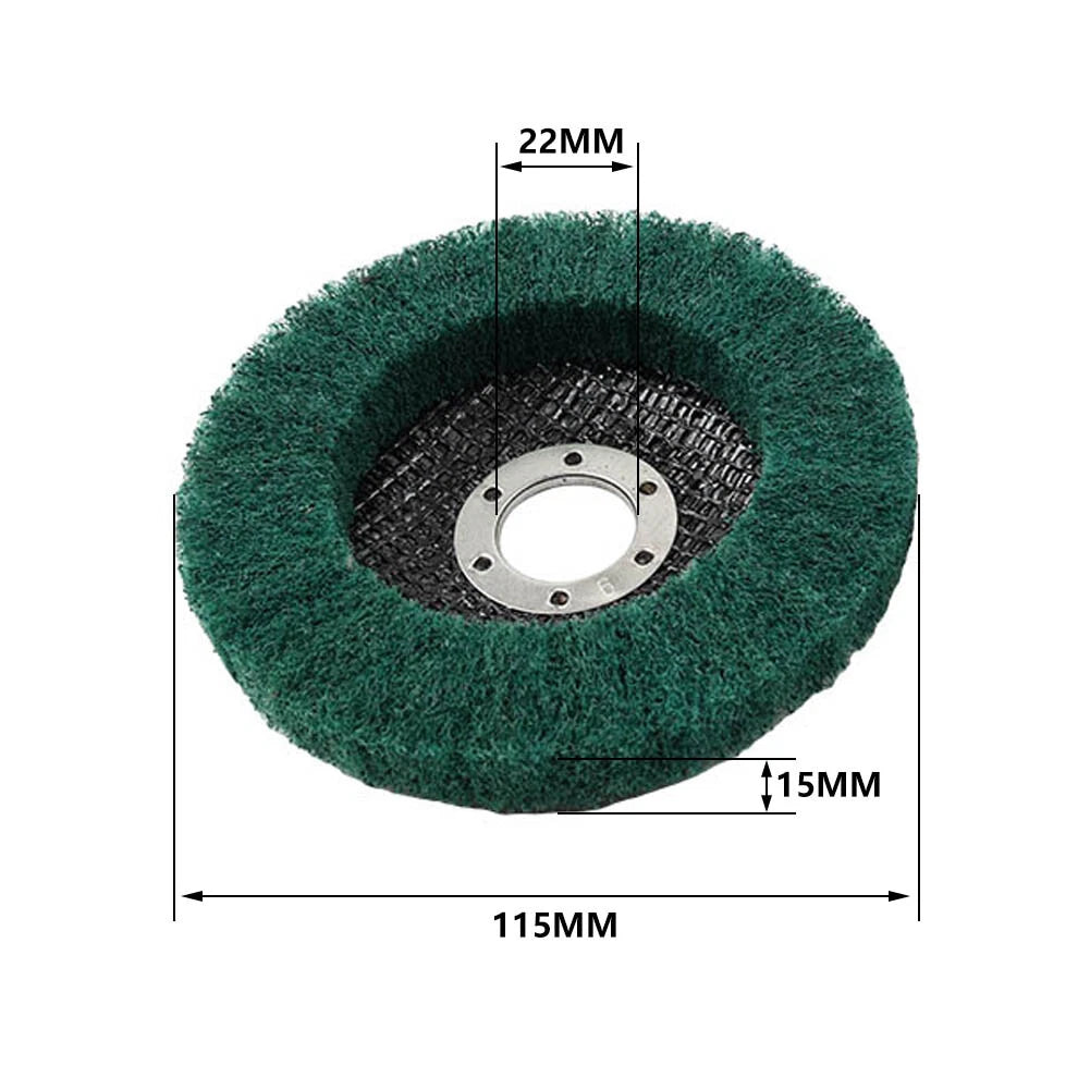 4-1/2" Nylon Fiber Flap Polishing Wheel Disc for Angle Grinder (180#)