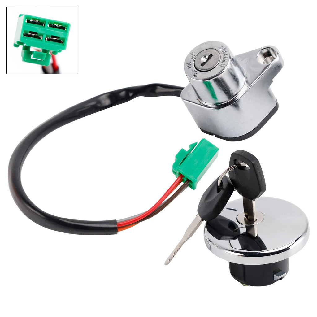 Ignition Key Switch Fuel Cap Lock Set for Suzuki Savage 650 Boulevard S40 (1986–2019)