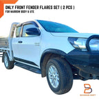 Front Set Slim Ute Fender Flares for Toyota Hilux Revo (2015-2020)