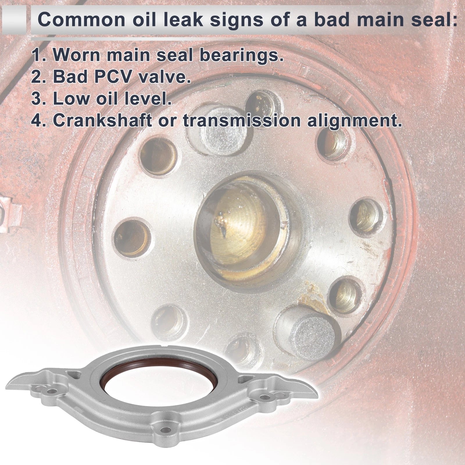 Rear Crankshaft Oil Seal for Nissan Maxima (1995–2003) No. 1229631U11 NBR Rubber