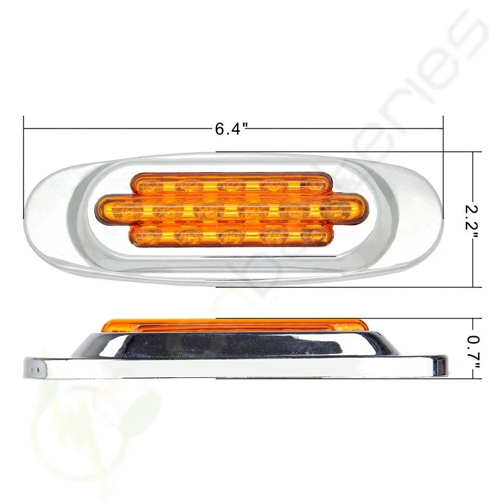 8pcs LED Clearance Side Marker Lights Universal