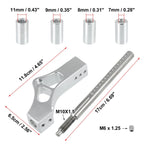 Gear Shift Knob Extender for Honda EG EK (1992–2000) M10X1.5 Silver Tone