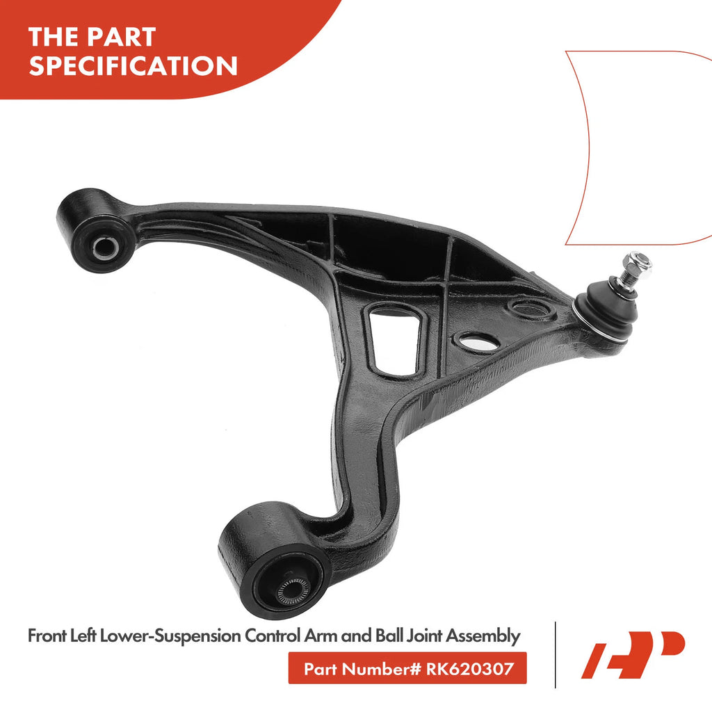2X Front Lower Control Arm & Ball Joint for Chevy Tracker (1999-2004)