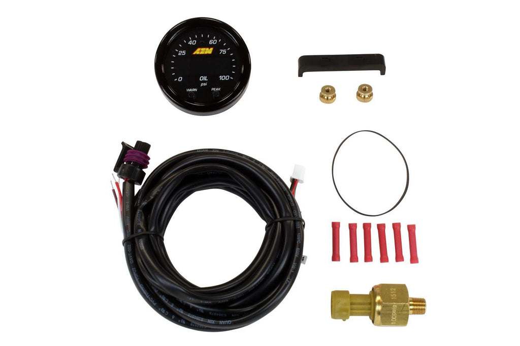AEM 30-0301 X-Series Oil/Fuel Pressure Gauge 0-100psi (0-7bar)