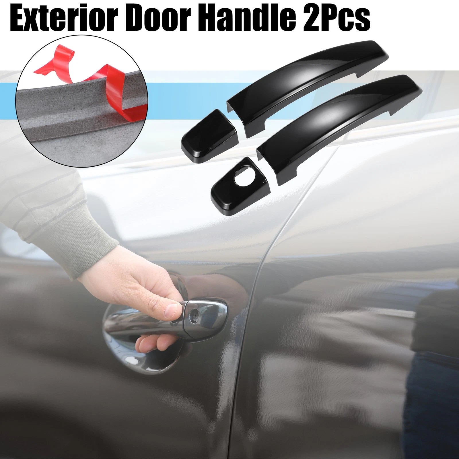 2X Door Handle Cover for Chevy Camaro (2010–2015) Black