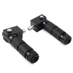 8mm Folding Footpegs for Electric Motor Bicycle ATV Black