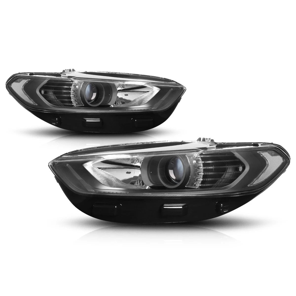 OE Style Projector Headlights for Ford Fusion (2013–2016) Black Housing