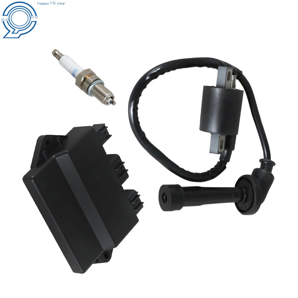 Ignition Coil & Spark Plug Set for Yamaha Grizzly 660 (2002-2003)