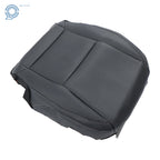 Black Leather Perforated Driver Bottom Seat Cover for Chevy Camaro (2010-2015)
