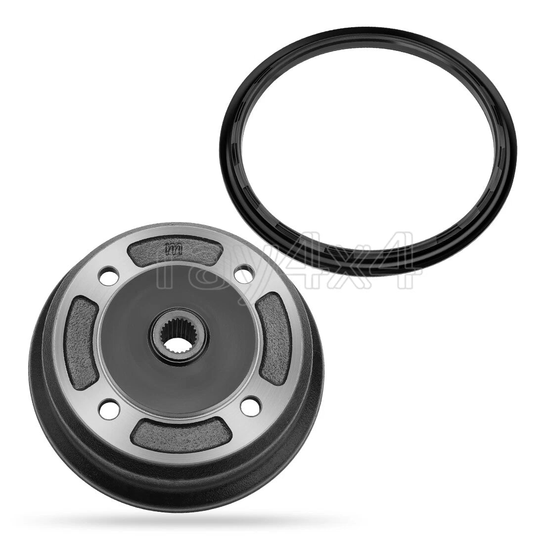 Rear Brake Drum Wheel Hub w/Seal for Kawasaki Mule KAF620 KAF950 (2001–2008)