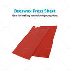 Beekeeping Soft Red Beeswax Wax Sheet Mould for DIY Silicone Comb Press Mold