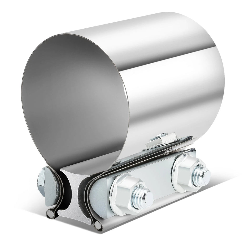 2.5" OD Butt Joint Band Exhaust Clamp for Universal Applications (Stainless Steel)